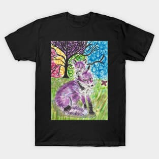 Purple fox art T-Shirt